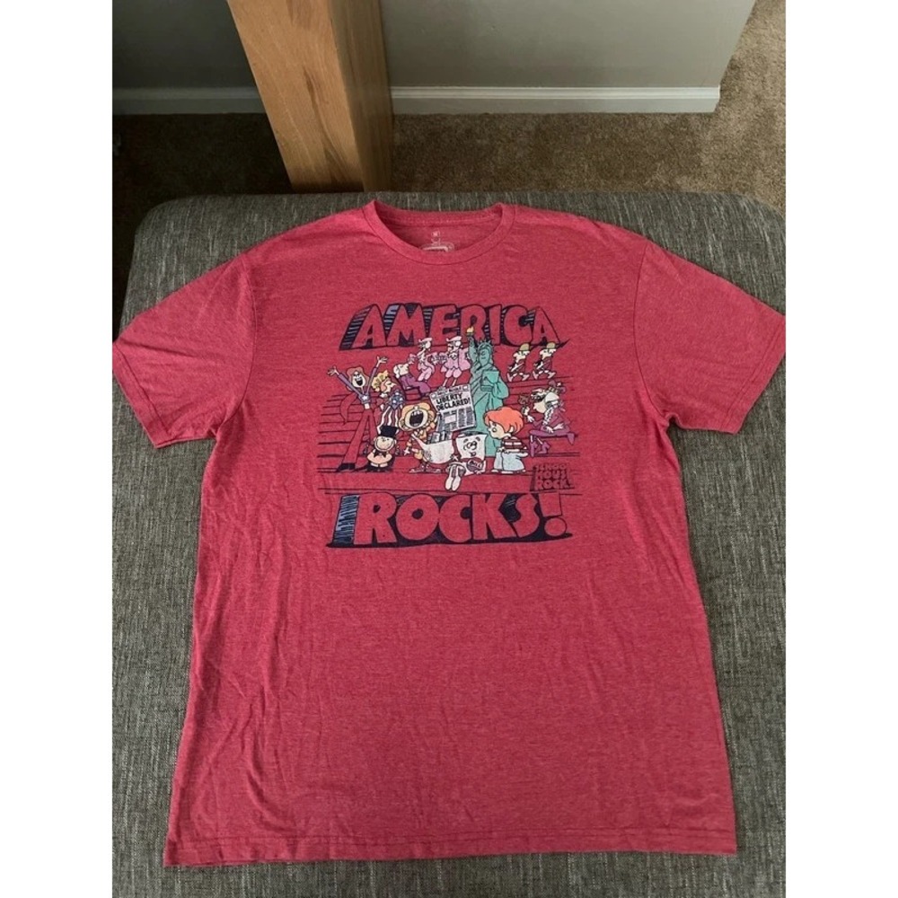 Schoolhouse Rock America Rocks Graphic T-Shirt Adult Medium